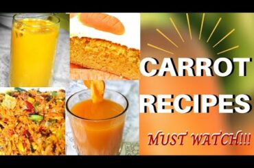 Carrot Recipes| Carrot Cake| Healthy Steam Carrot Recipe |Carrot Juice Healthy Recipe | Carrot Punch