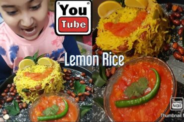 Lemon Rice | Quick Lunch | Easy Lunch Box Recipe | Healthy Lemon Rice Recipe | No Edit | Chef Sonia