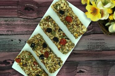 Granola bar recipe | sugar-free | No Oven | Healthy Recipes | Walnut Granola Bars Recipe