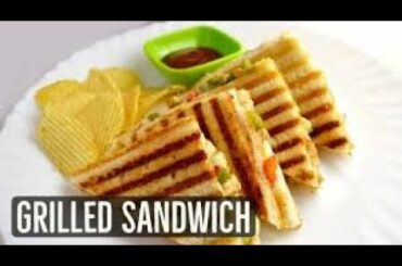 Grilled  Sandwich  | Lincy Recipes | Healthy Veg grilled Sandwich | Bachelors  Recipe
