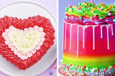 Most Satisfying Buttercream Cake Decorating Ideas |  So Tasty Colorful Cake Recipes | Extreme Cake