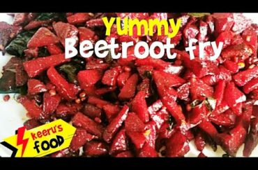 How to make beetroot fry/easy beetroot recipe/Healthy food.