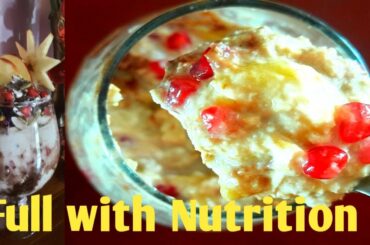 Quick Healthy breakfast recipe for weight lose/vegetarian breakfast recipe/overnight oats recipe