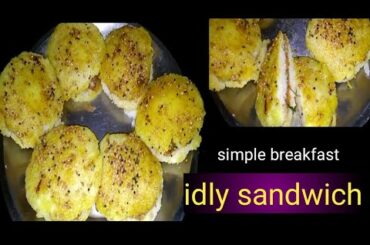 idly sandwich in telugu/idly burger/kids snacks recipe in telugu/Healthy breakfast in telugu