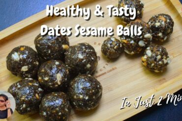 Healthy Sesame Balls | Ellu Urundai In Tamil | Sesame Jaggery Balls | Healthy Snacks Recipe