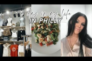 vlog: the BEST way to workout at home , healthy recipes & shopping in center city