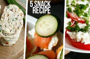 Easy Snack Recipes | 5 Appetizers Recipes