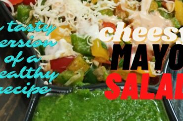 Cheesy Mayo Salad| A tasty version of a healthy recipe| chef in progress|