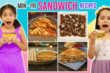 MONDAY To FRIDAY Yummy SANDWICH Recipes | CookWithNisha