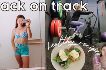 BACK ON TRACK VLOG | workout motivation + healthy recipes | gym workout | (day in the life)