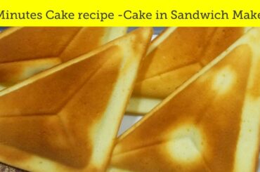 5 minutes Spongy  Cake in Sandwich Maker by Healthy Foods  | Basic Plain Soft Cake Without Oven