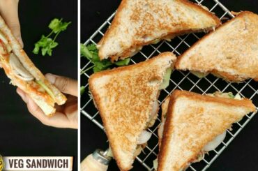 Simple Veg Sandwich Recipe In Hindi||Healthy Veg Sandwich Recipe||Sandwich Recipe By Cook With Hera