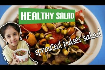 Healthy salad receipe||Sprouted pulses salad||Manha's World||Manha