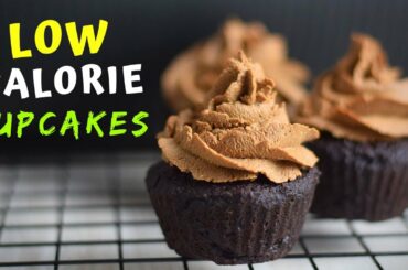 Healthy Chocolate Cupcakes (low-calorie!)