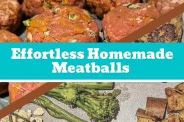 Homemade Meatballs // Healthy Dinner Recipes // COOK WITH ME