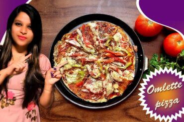Egg Pizza Recipe| Healthy Omlette Pizza | Low Calorie Pizza |  | Anda Pizza | 10mins Pizza