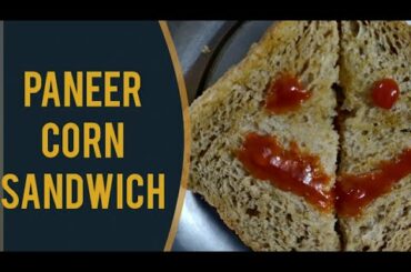 PANEER CORN SANDWICH in 60 seconds | Easy Bread Sandwich | Healthy Bread Recipes | Breakfast ideas