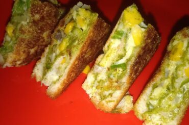 #bread sandwich#Triple layer sandwich recipe#snack/tasty & healthy recipe kids lunch box recipe