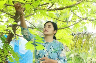 Cooking Surette Cochon Fruit With Fish Salad in my homeland | Healthy food | - Sokea Lifestyle.