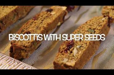 BISCOTTI WITH SUPER SEEDS | Wheat Rusk | Cake Rusk | Healthy Recipes | No Sugar | No Maida | Eggless