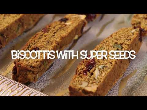 BISCOTTI WITH SUPER SEEDS | Wheat Rusk | Cake Rusk | Healthy Recipes | No Sugar | No Maida | Eggless BISCOTTI WITH SUPER SEEDS | Wheat Rusk | Cake Rusk | Healthy Recipes | No Sugar | No Maida | Eggless