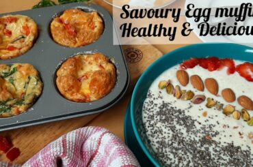 Savoury Egg muffins Recipe | Quick & Healthy breakfast recipe | English Breakfast Recipe