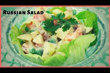 Russian Salad Recipe | Healthy and Quick Veg Salad Recipe | Mini Cooking Ideas by Sadhana Mehta