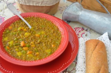 Lentejas con verduras (RECETA SALUDABLE) / Lentils with vegetables (HEALTHY RECIPE) / CROCKPOT