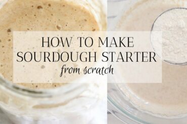 HOW TO MAKE SOURDOUGH STARTER | Water & Flour | Simple Tutorial | GUT-HEALTHY GRAINS