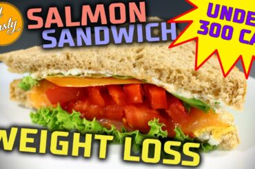 Weight Loss Salmon Sandwich / Fresh and Healthy Meal / Diet suitable snack / Fit and Tasty