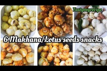 6 Phool makhana recipes | Lotus seeds snacks | Easy, healthy snacks to make at home