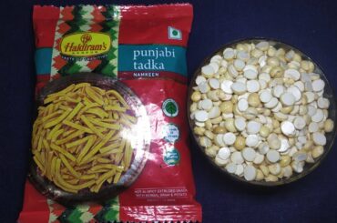 1 Minute Easy & Tasty Evening Snack Recipe With Punjabi Tadka Namkeen & Bengal Gram | Simple Quick