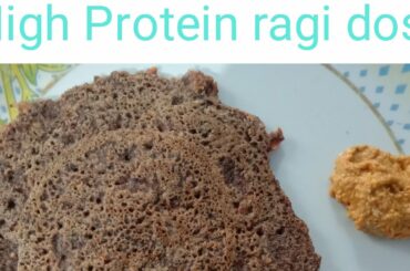 High Protein ragi dosa||weight loss recipe||healthy tiffin||instant dosa||easy recipe