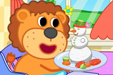 Lion Family Healthy Food Cartoon For Kids