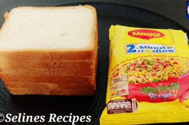 5 Minutes Evening Snacks Recipe | Crispy &Tasty Bread Snacks|Maggi Recipe| Bread & Maggi Recipe |