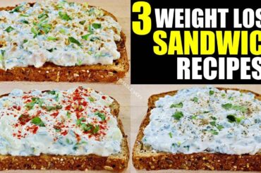3 Heathy Breakfast Sandwich Recipes | Sandwich Recipe For Weight Loss| High Protein Sandwich Recipes