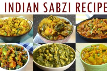 Indian Sabzi Recipes - Part 1 | Indian Curry Recipes Compilation | Indian Lunch Recipes