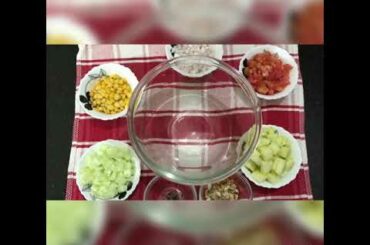 Colourful salad in just 3 mins/starter/breakfast recipe/evening snacks/Healthy snack