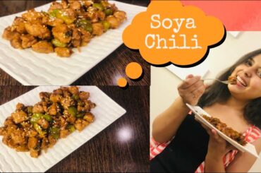 Chilly soyabean, easy snack recipe , healthy recipes, delicious soyabean recipe, homemade starter