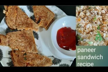 Paneer sandwich recipe/healthy breakfast recipe/protein rich breakfast recipe /love life with Rashmi