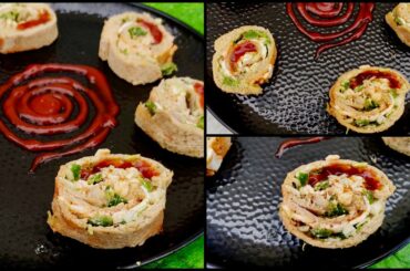 Healthy Pinwheel Sandwich recipe | Pinwheel sandwich | Kids recipe | Quick Breakfast  |