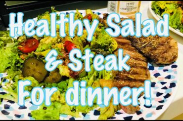 Healthy Salad |Beef Steak |Filipina in Hong Kong Vlog
