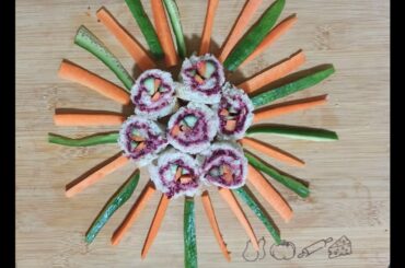 How to make sushi roll sandwich #easy