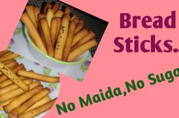 Healthy Bread Sticks||No Maida||No Sugar