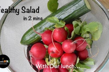 crunchy cucumber-radish salad I healthy salad I weight-loss salad I radish cucumber salad I