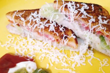 Vegetable Toast Sandwich | Healthy Sandwich | Chesse Sandwich |