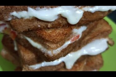 Bread Cheese Pizza//Simple &Easy Healthy breakfast recipe