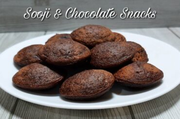 Healthy Sooji And Chocolate Snacks Recipe | Less Oil Healthy Snacks | #Sooji_Chocolate_Snacks