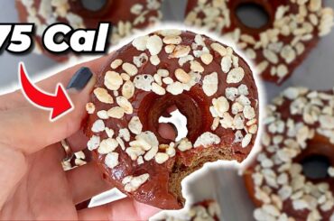 LOW CALORIE Chocolate Peanut Butter DONUTS | Healthy & Tasty Dessert (HIGH in PROTEIN)