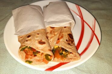 Veg. Kathi Roll ( healthy , weight loss recipe )